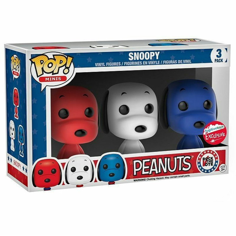Funko Pop! Animation Peanuts Snoopy 3 Pack Exclusivo Original